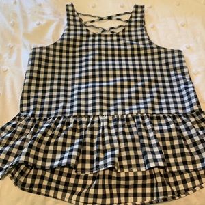HP 🎉 JACK Plaid Tank Top